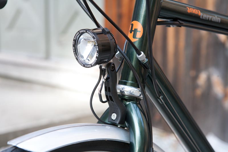 fork mounted bike light